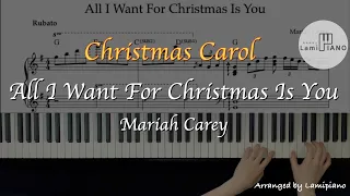 Mariah Carey - All I Want For Christmas Is You / Piano Cover / Sheet Music