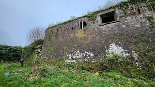 Abandoned Fort. Underground passages. WW2