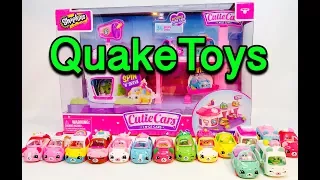 New Shopkins Cutie Cars Drive Thru Diner WIzzy Soda Exclusive Playing Unboxing Haul QuakeToys