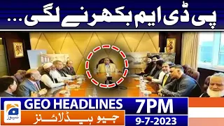 Geo News Headlines 7 PM - PDM - Nawaz Sharif | 9 July 2023