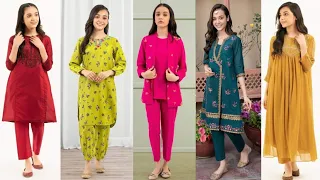 10 to 15 Years Girls Lawn Cotton Casual Kurti Shalwar Design Ideas / Little girl dress design/ Dress