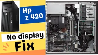 HP Z420 Workstation Fan Running High Speed No Display Fix #Hp #z420 #workstations #bios