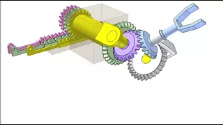 Geared spherical wrist mechanism