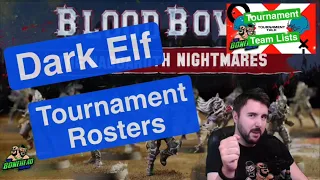 Dark Elf Tournament Rosters - Blood Bowl 2020 Tournament Talk (Bonehead Podcast)
