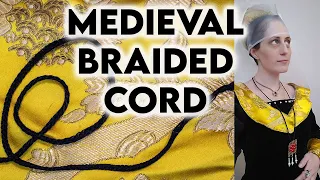 MEDIEVAL BRAIDED LACING CORD | Finger Loop Braiding Tutorial for Historical Clothing