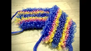 Пышная двойная мочалка крючком/Lush double crochet washcloth