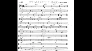 My Favorite Things Play along - Backing track (Bb key score trumpet/tenor sax/clarinet)