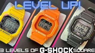 Three levels of G SHOCK SQUARE from 50 to 250+ bucks - the ULTIMATE beater watch 40th anniversary