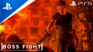 Uncharted 4: A Thief's End - Nathan VS Rafe Final Boss Fight - (PS5)