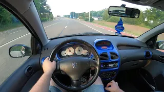 Peugeot 206 POV test drive (4K)