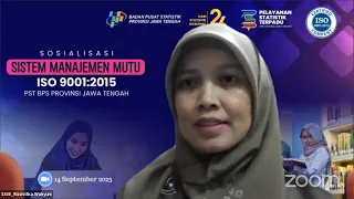 Sosialisasi Sistem Manajemen Mutu ISO 9001:2015