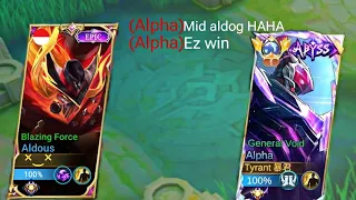 I MET TOP GLOBAL ALPHA IN RANK GAME INTENSE BATTLE I USED ALJUICE'S BUILD (must watch Epic Comeback)