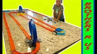 HOT WHEELS: Build Your Track | MEGA Kitchen Track & Race!!