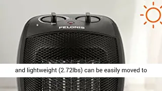 PELONIS PHTA1ABB Portable, 1500W900W, Quiet Cooling & Heating Mode Space Heater for Review