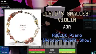 World's Smallest Violin - AJR | Roblox Got Talent (Piano Cover)