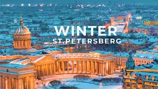 St.Petersburg 6K In Winter | RUSSIA | Shot on Zenmuse X7 Drone | Serene Relaxation