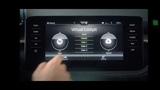 SKODA Virtual cockpit setting . ###skoda Kodiaq, #skoda Superb