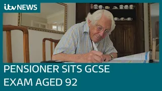 'People did tell me I was a bit daft': Grandfather sits maths GCSE exam at age of 92 | ITV News