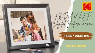 KODAK WiFi Digital Picture Frame, HDPF-P978 9.7 inch touch screen with 2K Touchscreen / 32GB Storage