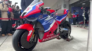 MotoGP HONDA RC213V エンジンスタート〜暖気　走行シーン　4K 2160p