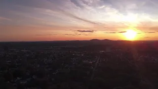 Manchester NH Drone Sunset