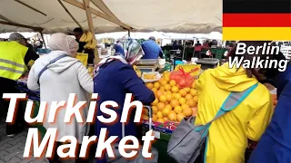 【Turkish Market】Berlin Walking  2023 Summer ,Germany 🇩🇪 | 4k 60fps