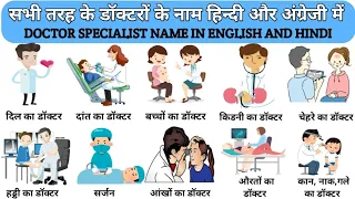 Types Of Doctors |22 Types of Specialist Doctors| Doctor Names #theknowledgetreasure