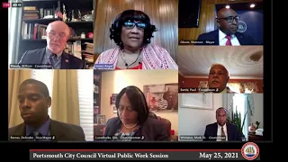 City Council Virtual Public Work Session May 25, 2021 Portsmouth Virginia