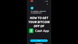 How to get your bitcoin off of Cash App #shorts