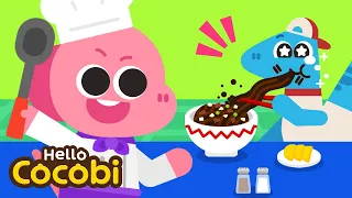 🍳 Little Chef | Job Songs | Cooks Cooking Delicious Foods | Kids Songs | Dinosaurs | Hello Cocobi