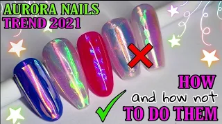 🔮 AURORA NAILS TREND | 2021 | Angel Paper | Gel Nail Art Design Tutorial | How to do | Korean Trend