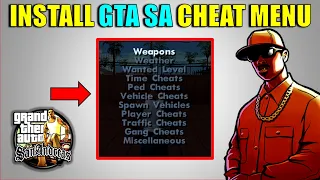 INSTALL GTA SA CHEAT MENU FOR PC || GTA SAN ANDREAS || GAMERBOY SHALABH