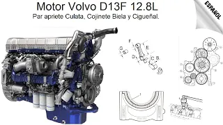 Motor Volvo D13F 12.8L, Par apriete Culata, Cojinete Biela y Cigueñal