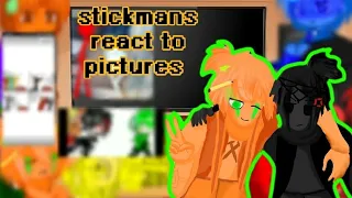 Stickmans react to pictures// part 1// rus/eng