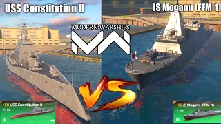 Modern Warships USS Constitution II vs JS Mogami | Modern Warship