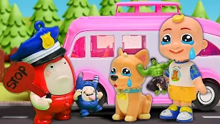 Cocomelon Family : JJ voluntarily got into a stranger's car | Let's play with Cocomelon Toys