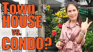 $400 Townhouse vs $400 Condo in Bangkok, Thailand in 2021! | Baan Smile