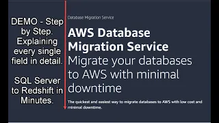 Detailed Demo - AWS DMS for Data Migration in Redshift from SQL Server