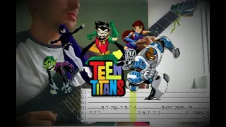 TEEN TITANS Theme - Guitar COVER + TAB