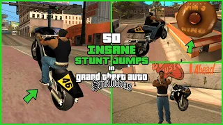 50 INSANE STUNT JUMPS in GTA San Andreas!