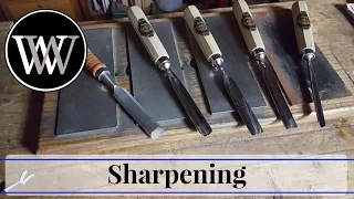 How to Sharpen a V Tool or Carving Gouge  - Hand Tool Woodworking