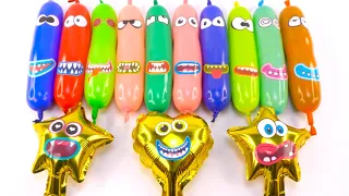 MAKING SLIME WITH MANY FUNNY LONG BALLOON AND GLITTER ! SATISFYING SLIME VIDEOS #004