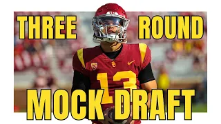 3 ROUND 2024 NFL Mock Draft WITH TRADES | Post Combine 2024 NFL Mock Draft