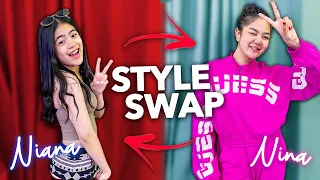 STYLE SWAP Challenge with NIANA! (She wore a dress!) | Nina Stephanie