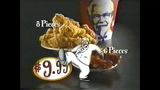 KFC animated Col Sanders - new extra crispy chicken 1999