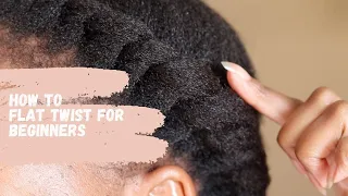 HOW TO FLAT TWIST NATURAL HAIR|BEGINNER FRIENDLY