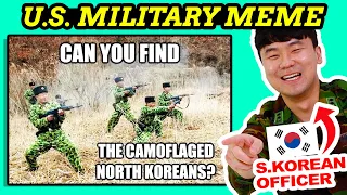 South Korean Soldier Reacts to U.S. Military Memes for the First Time!