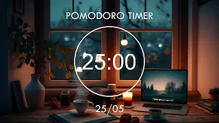25/5 Pomodoro Timer • Lofi Relaxing Music, Deep Focus Pomodoro Timer, Stay Motivated ✨ Focus Station