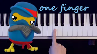 Ninja - Didi & Friends / one finger EASY piano tutorial (melodica tutorial)