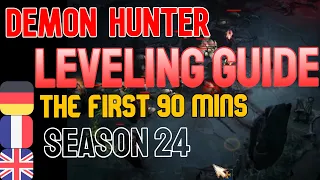Demon Hunter Leveling Guide in Diablo 3 Season 24 - the first 90 minutes